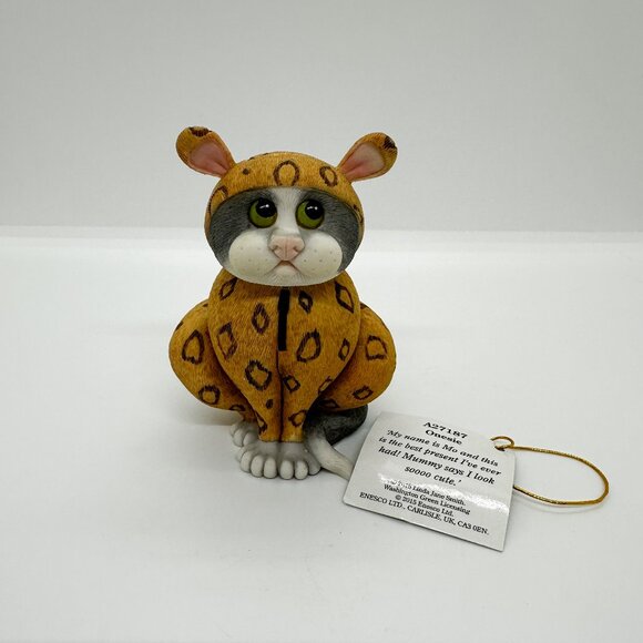 Comic Curious Cats Grey Gray Cat Costume Halloween Wild Cheetah RARE